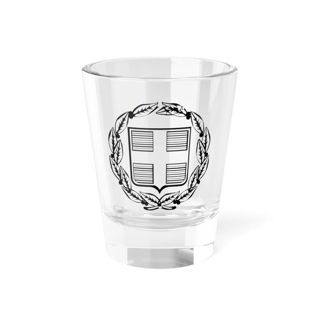 Coat of Arms of Greece Monochromatic - old (Greece) (Coat of Arms) Shot Glass 1.5oz 1.5oz - Go Mug Yourself