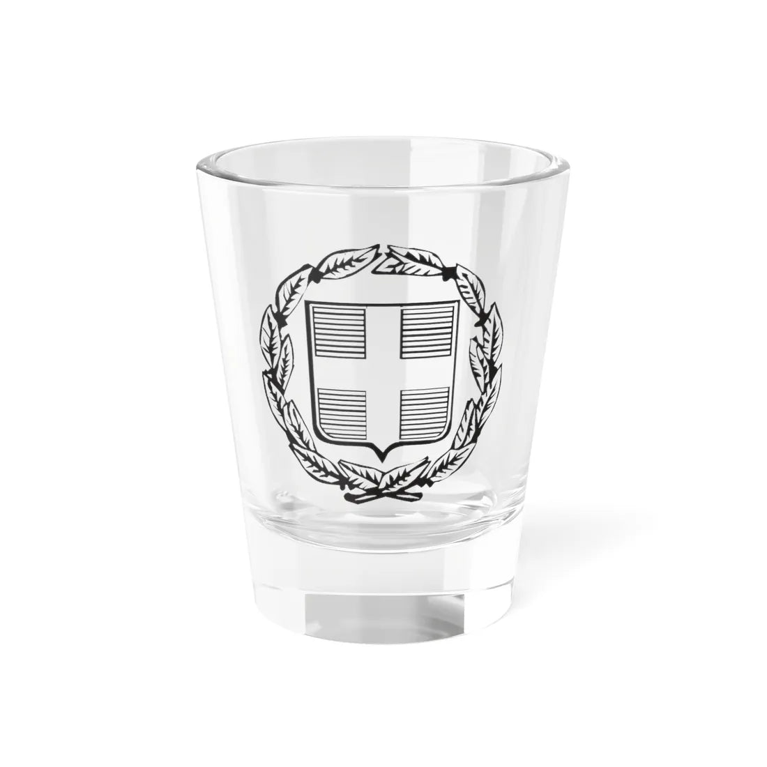 Coat of Arms of Greece Monochromatic - other version (Greece) (Coat of Arms) Shot Glass 1.5oz 1.5oz - Go Mug Yourself