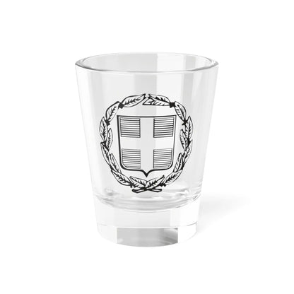 Coat of Arms of Greece Monochromatic - other version (Greece) (Coat of Arms) Shot Glass 1.5oz 1.5oz - Go Mug Yourself