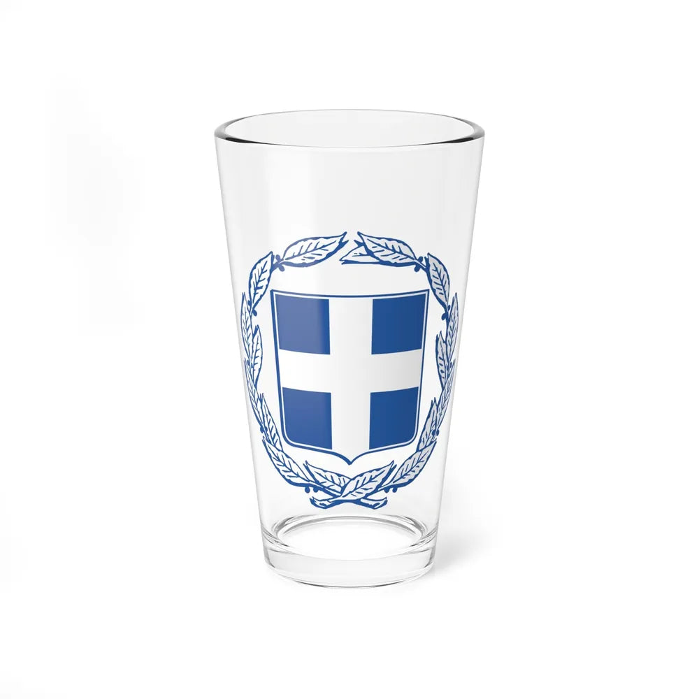 Coat of arms of Greece - Pint Glass 16oz-16oz-Go Mug Yourself