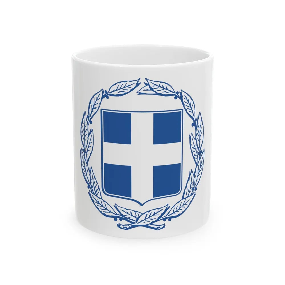 Coat of arms of Greece - White Coffee Mug-11oz-Go Mug Yourself