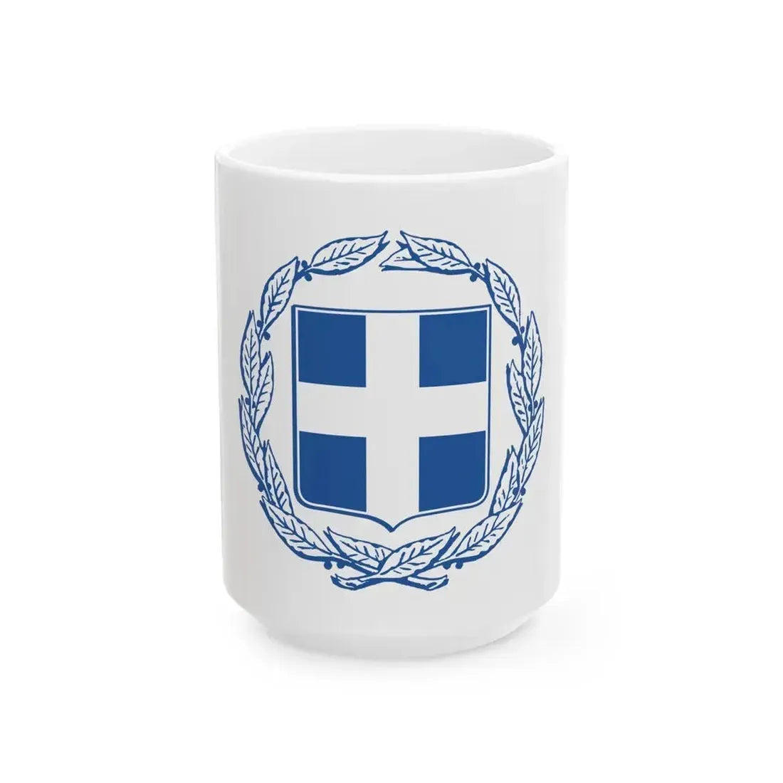 Coat of arms of Greece - White Coffee Mug 15oz - Go Mug Yourself