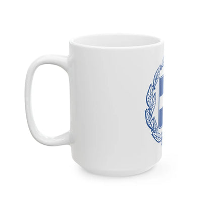 Coat of arms of Greece - White Coffee Mug-Go Mug Yourself