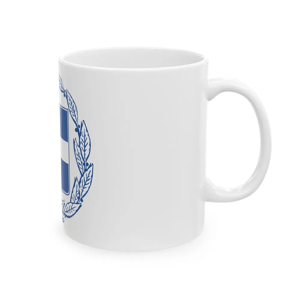 Coat of arms of Greece - White Coffee Mug-Go Mug Yourself