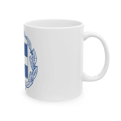 Coat of arms of Greece - White Coffee Mug-Go Mug Yourself