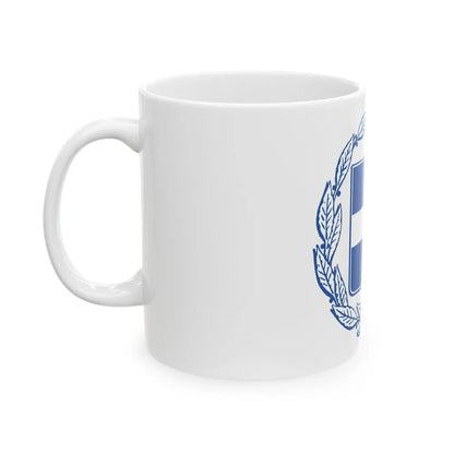 Coat of arms of Greece - White Coffee Mug-Go Mug Yourself