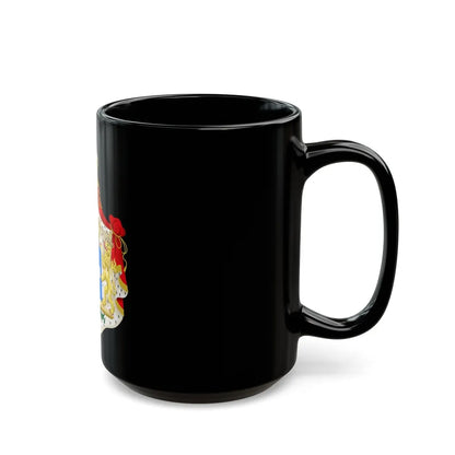 Coat of arms of Greece (Wittelsbach) - Black Coffee Mug-Go Mug Yourself