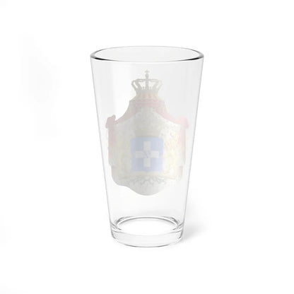 Coat of arms of Greece (Wittelsbach) - Pint Glass 16oz-Go Mug Yourself