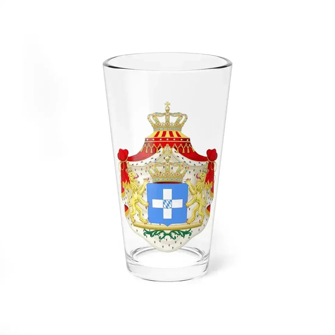 Coat of arms of Greece (Wittelsbach) - Pint Glass 16oz - Go Mug Yourself