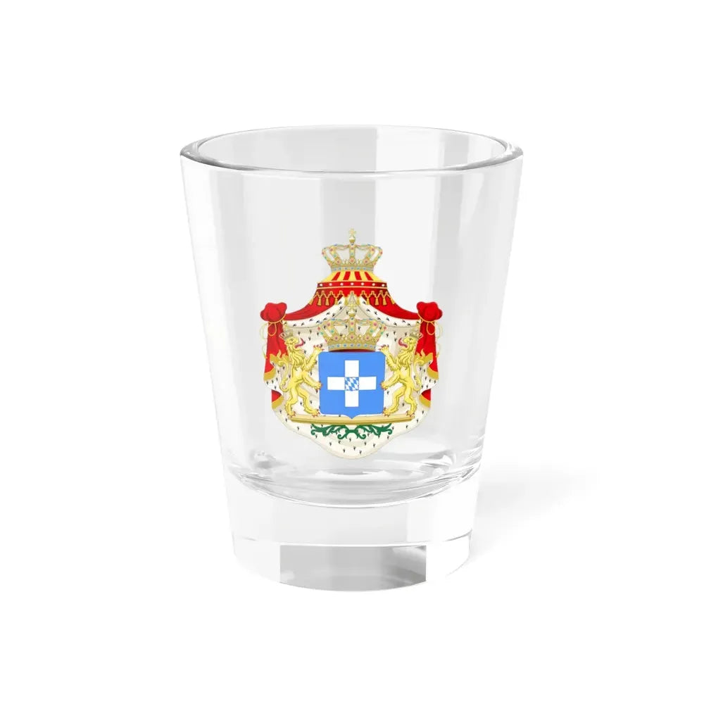 Coat of arms of Greece (Wittelsbach) - Shot Glass 1.5oz 1.5oz - Go Mug Yourself