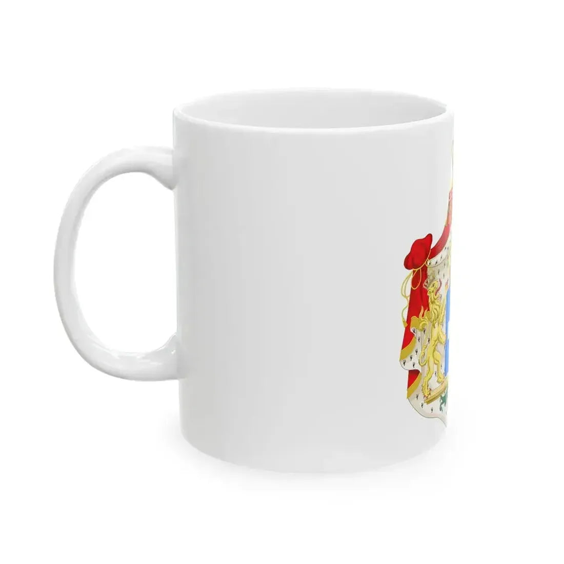 Coat of arms of Greece (Wittelsbach) - White Coffee Mug - Go Mug Yourself