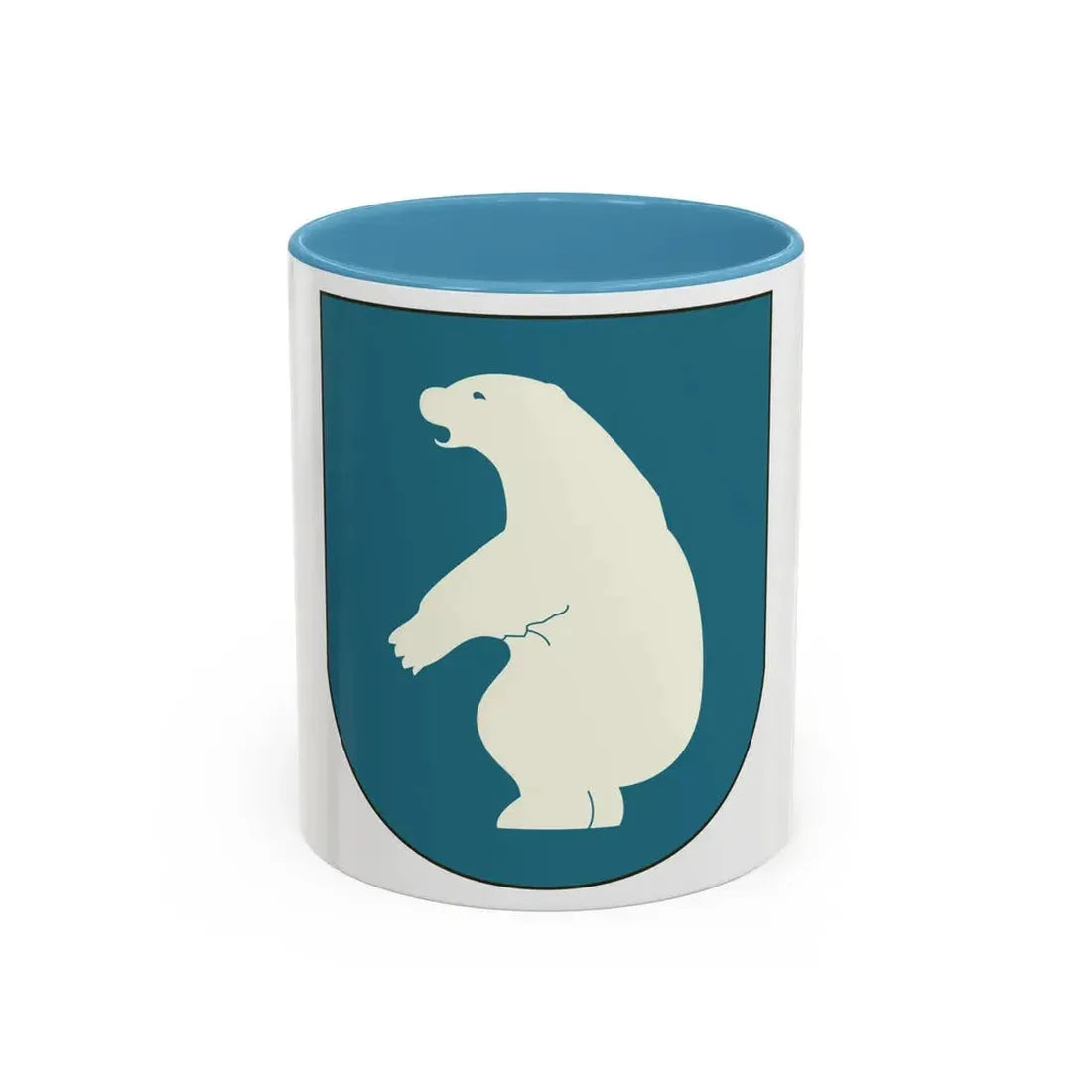 Coat of arms of Greenland 2 - Accent Coffee Mug 11oz Light Blue - Go Mug Yourself