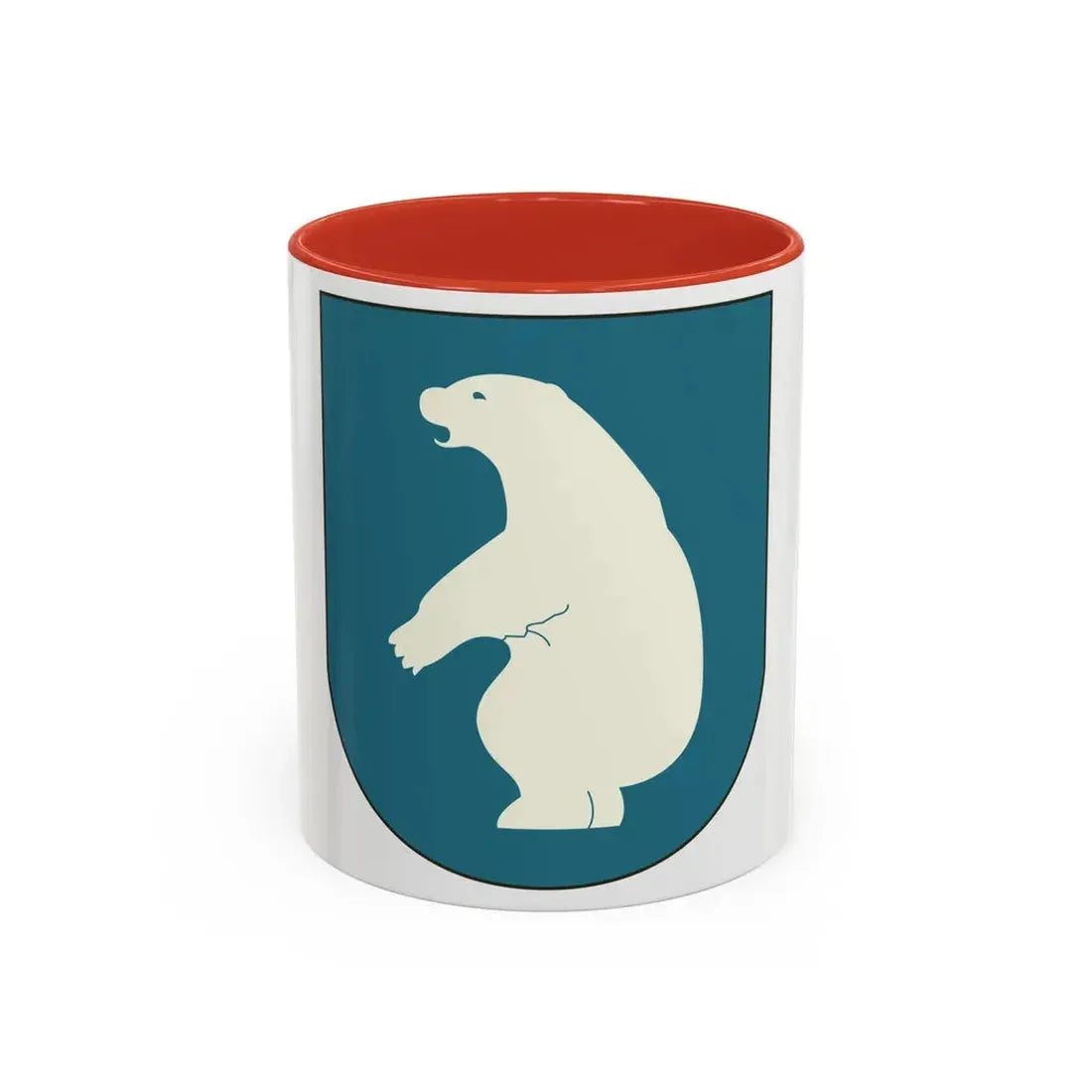 Coat of arms of Greenland 2 - Accent Coffee Mug 11oz Red - Go Mug Yourself