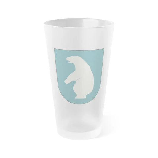 Coat of arms of Greenland 2 - Frosted Pint Glass 16oz Default Title - Go Mug Yourself