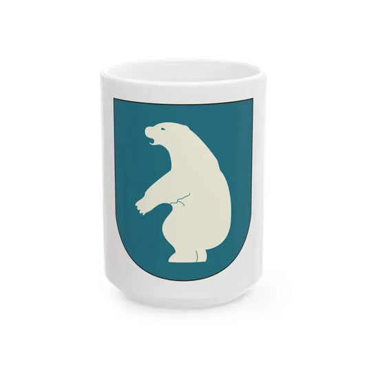 Coat of arms of Greenland 2 - White Coffee Mug 15oz - Go Mug Yourself