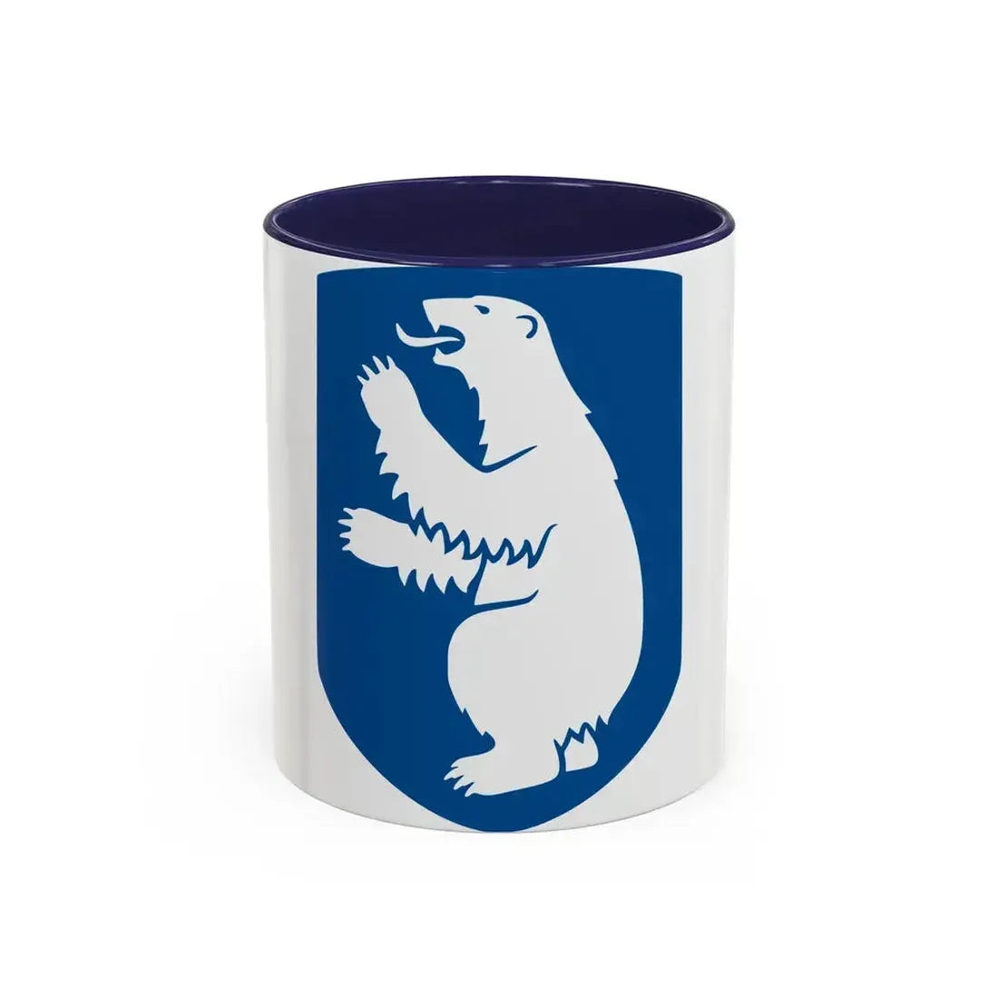 Coat of arms of Greenland - Accent Coffee Mug 11oz Navy - Go Mug Yourself