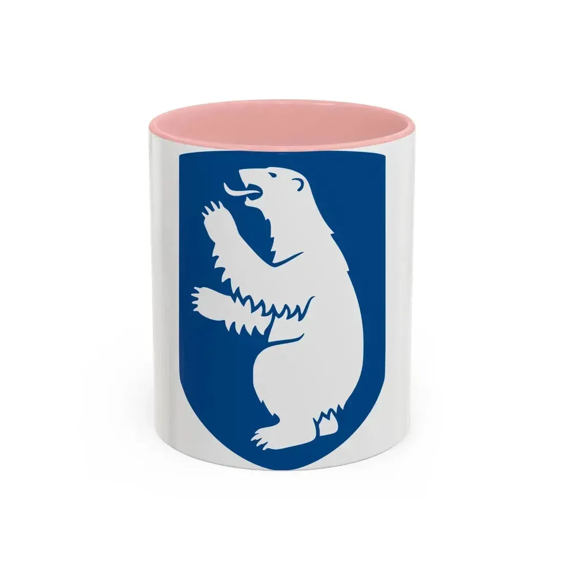 Coat of arms of Greenland - Accent Coffee Mug 11oz Pink - Go Mug Yourself