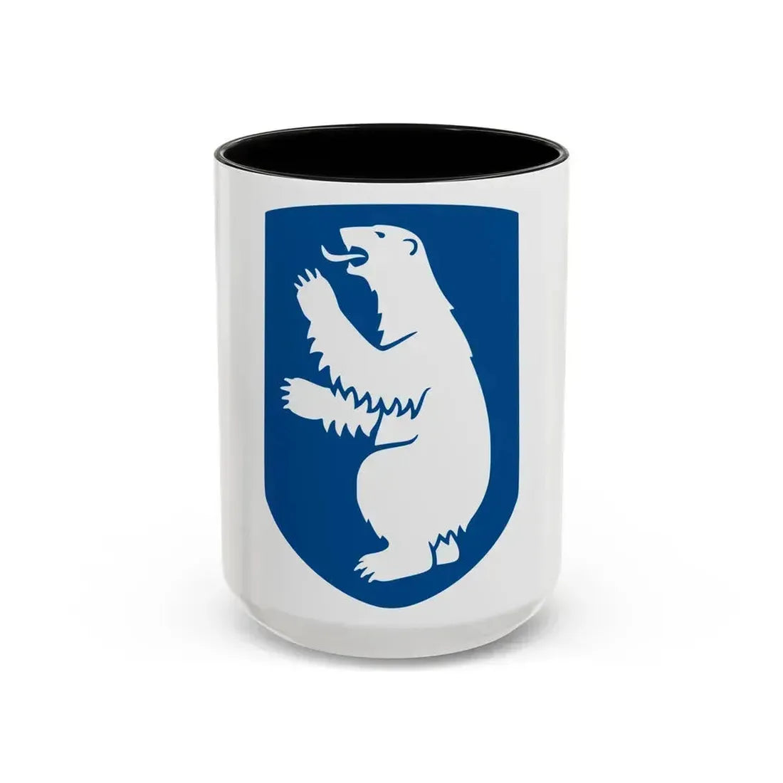 Coat of arms of Greenland - Accent Coffee Mug 15oz Black - Go Mug Yourself