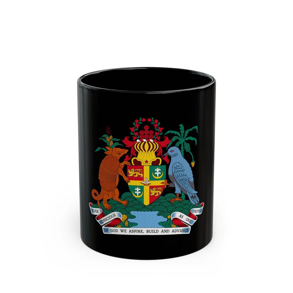 Coat of arms of Grenada - Black Coffee Mug-11oz-Go Mug Yourself