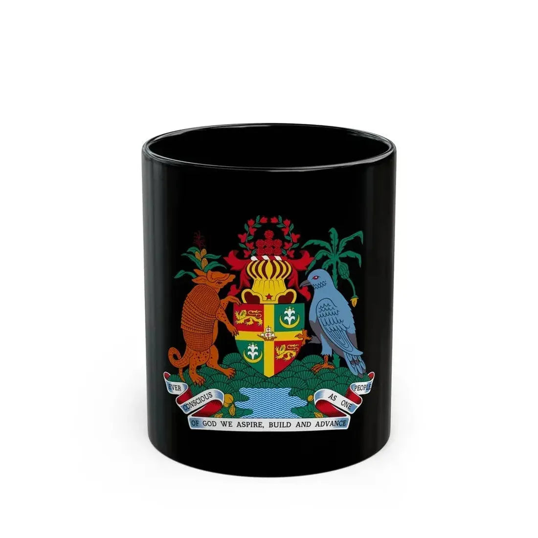 Coat of arms of Grenada - Black Coffee Mug 11oz - Go Mug Yourself
