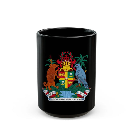 Coat of arms of Grenada - Black Coffee Mug-15oz-Go Mug Yourself