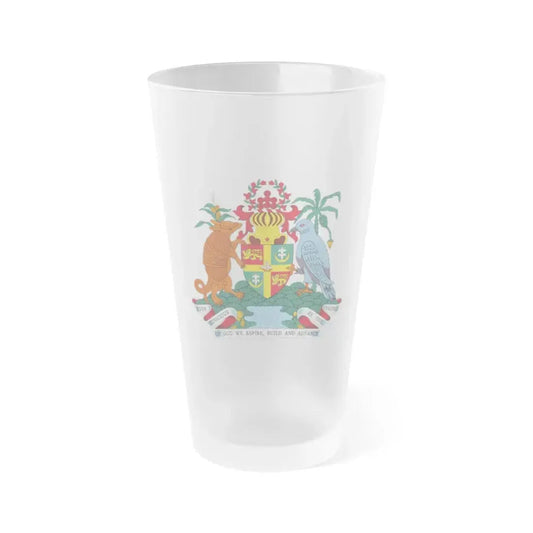 Coat of arms of Grenada - Frosted Pint Glass 16oz 16oz Frosted - Go Mug Yourself