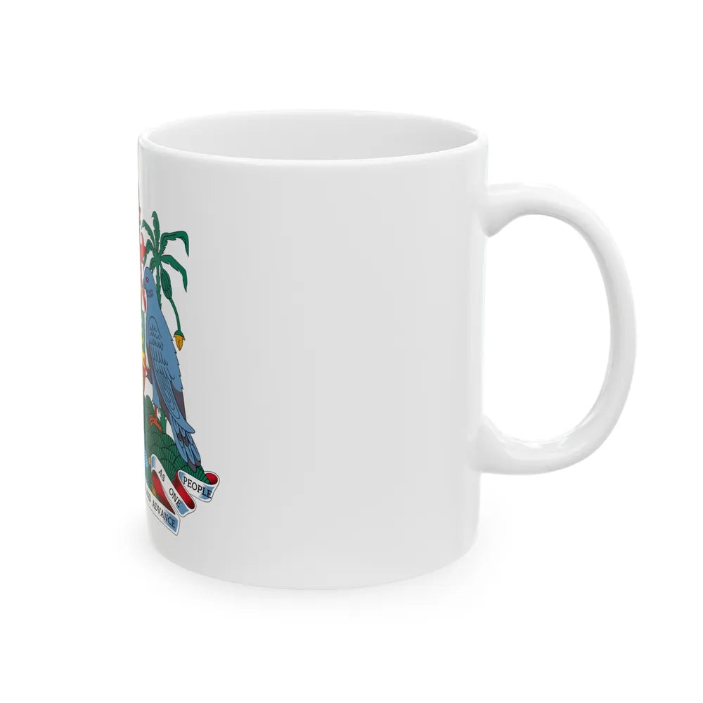 Coat of arms of Grenada - White Coffee Mug-Go Mug Yourself