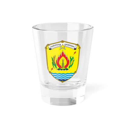 Coat of arms of Grobogan Regency (Indonesia) (Coat of Arms) Shot Glass 1.5oz 1.5oz - Go Mug Yourself