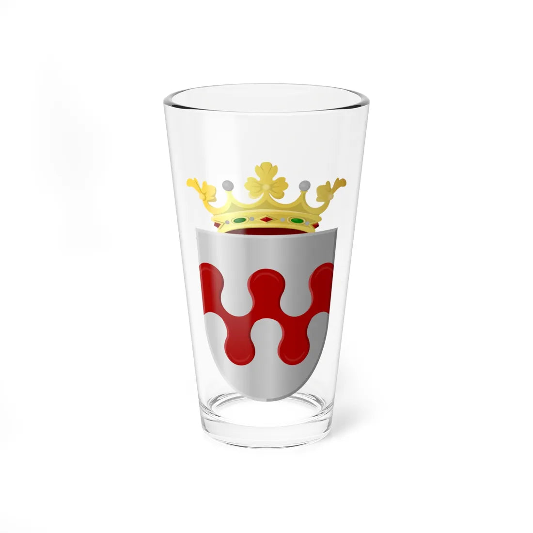 Coat of arms of Groesbeek (Netherlands) (Coat of Arms) Pint Glass 16oz 16oz - Go Mug Yourself