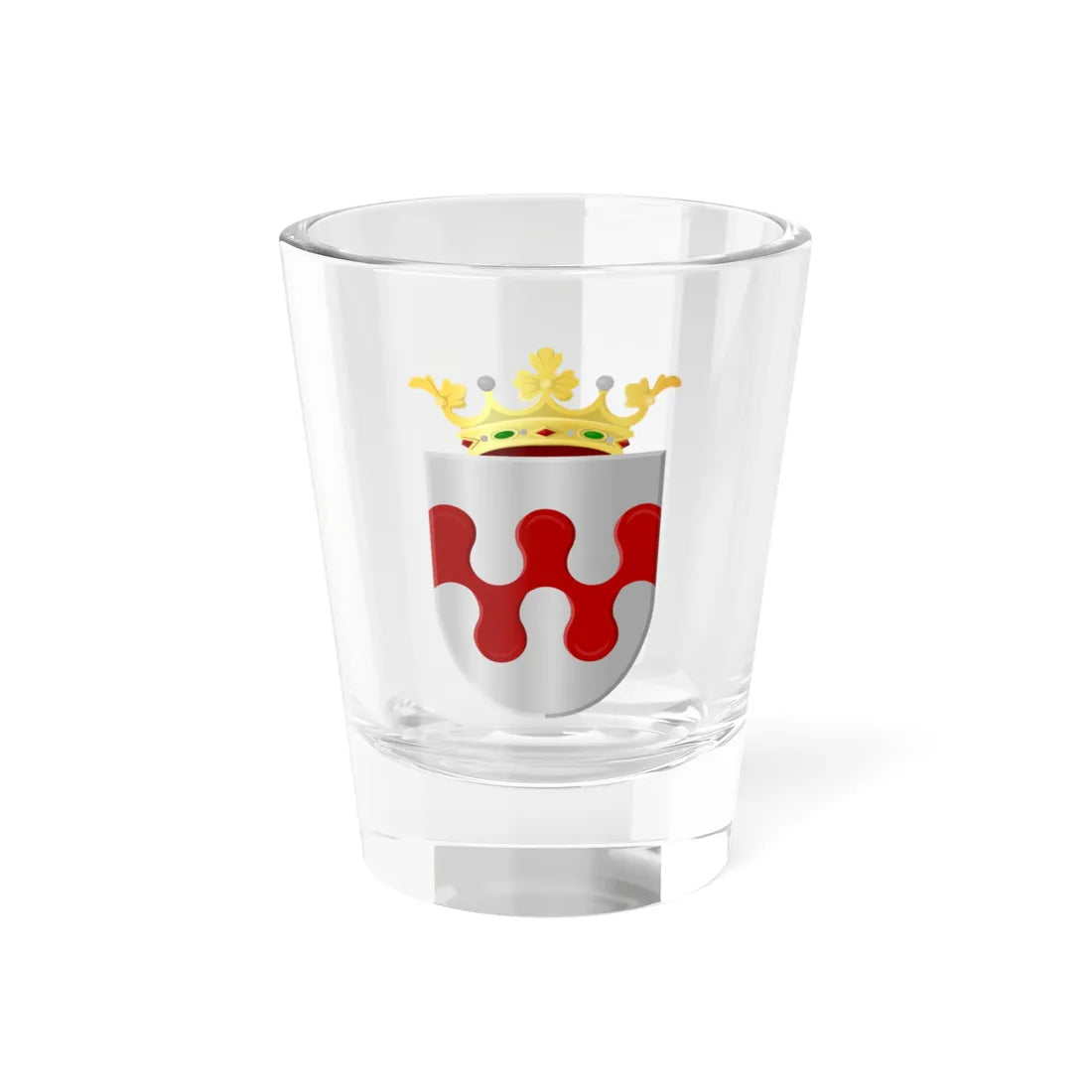 Coat of arms of Groesbeek (Netherlands) (Coat of Arms) Shot Glass 1.5oz 1.5oz - Go Mug Yourself