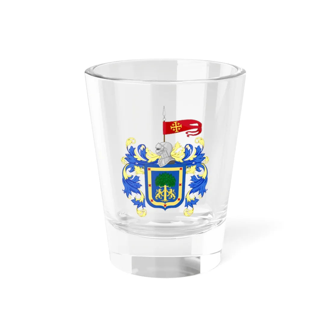 Coat of Arms of Guadalajara Mexico (Costa Rica) (Coat of Arms) Shot Glass 1.5oz 1.5oz - Go Mug Yourself