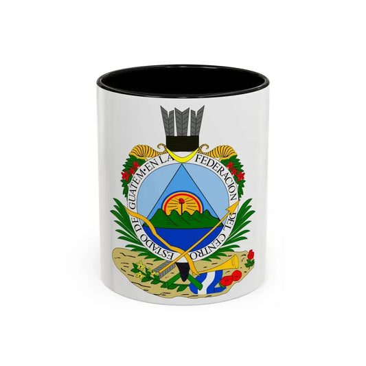 Coat of arms of Guatemala (1825-1843) - Accent Coffee Mug 11oz Black - Go Mug Yourself