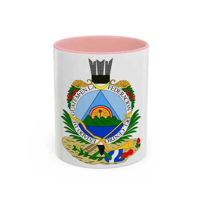 Coat of arms of Guatemala (1825-1843) - Accent Coffee Mug 11oz Pink - Go Mug Yourself