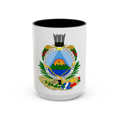 Coat of arms of Guatemala (1825-1843) - Accent Coffee Mug 15oz Black - Go Mug Yourself
