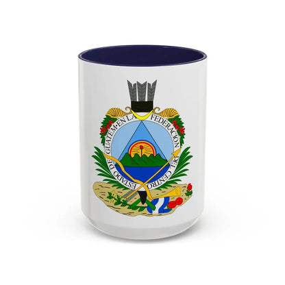 Coat of arms of Guatemala (1825-1843) - Accent Coffee Mug 15oz Navy - Go Mug Yourself
