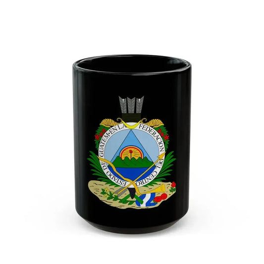 Coat of arms of Guatemala (1825-1843) - Black Coffee Mug 15oz - Go Mug Yourself