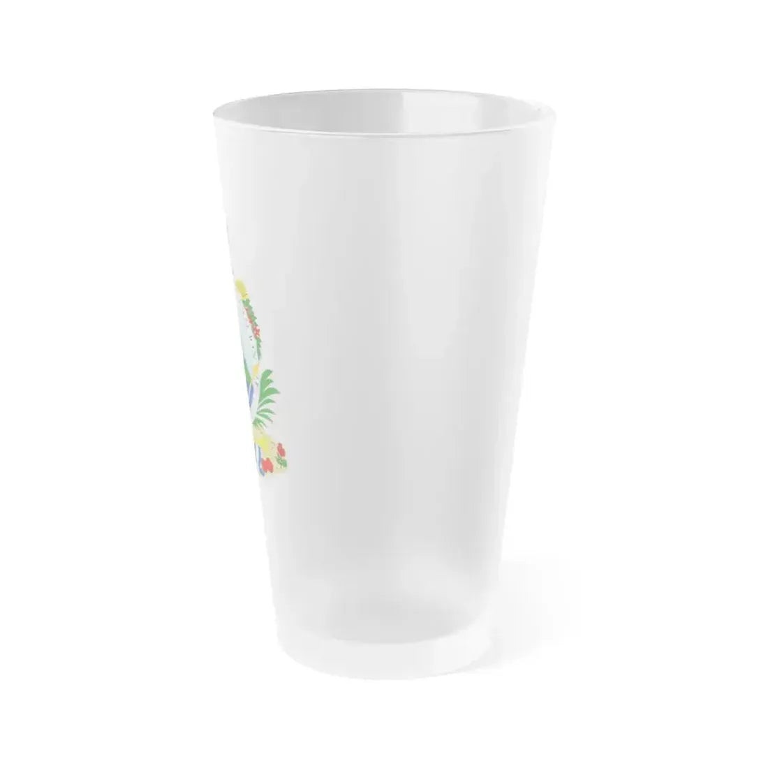 Coat of arms of Guatemala (1825-1843) - Frosted Pint Glass 16oz - Go Mug Yourself