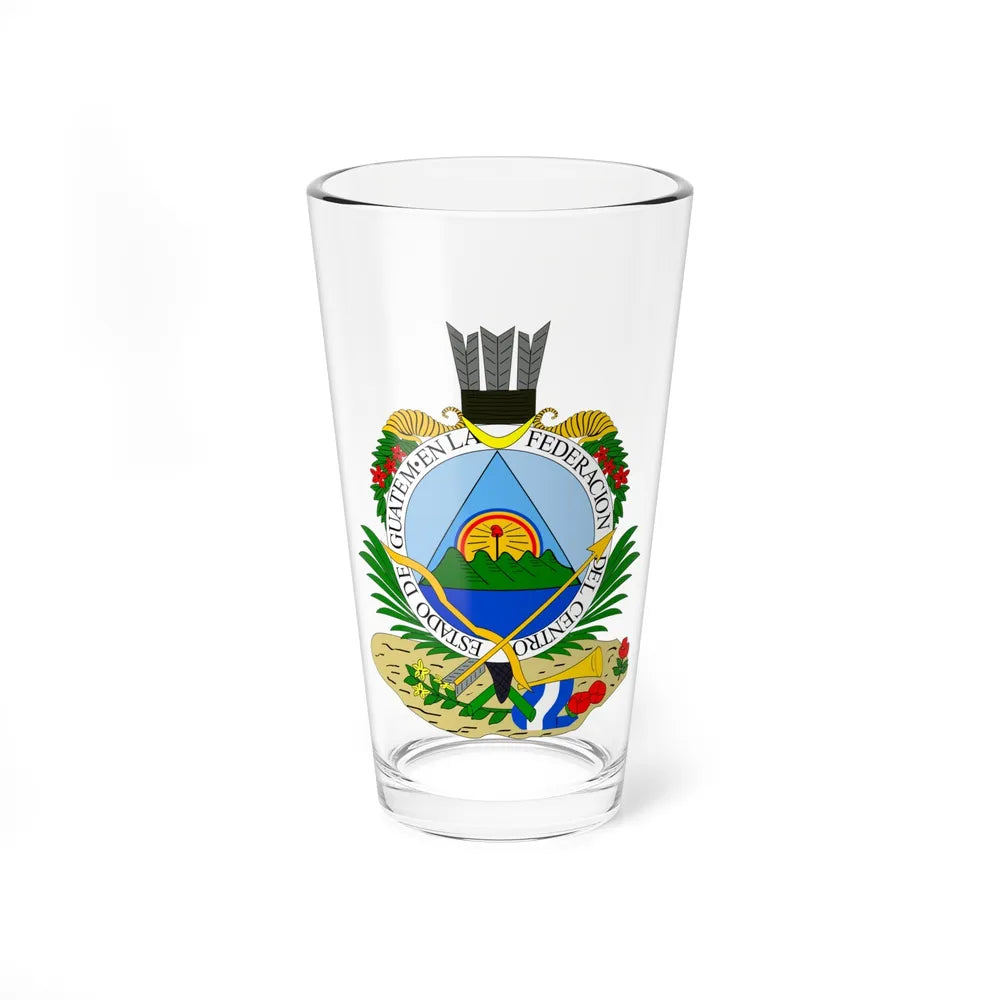 Coat of arms of Guatemala (1825-1843) - Pint Glass 16oz-16oz-Go Mug Yourself