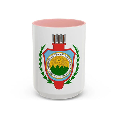 Coat of arms of Guatemala (1843-1851) - Accent Coffee Mug 15oz Pink - Go Mug Yourself