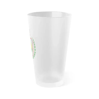 Coat of arms of Guatemala (1843-1851) - Frosted Pint Glass 16oz - Go Mug Yourself