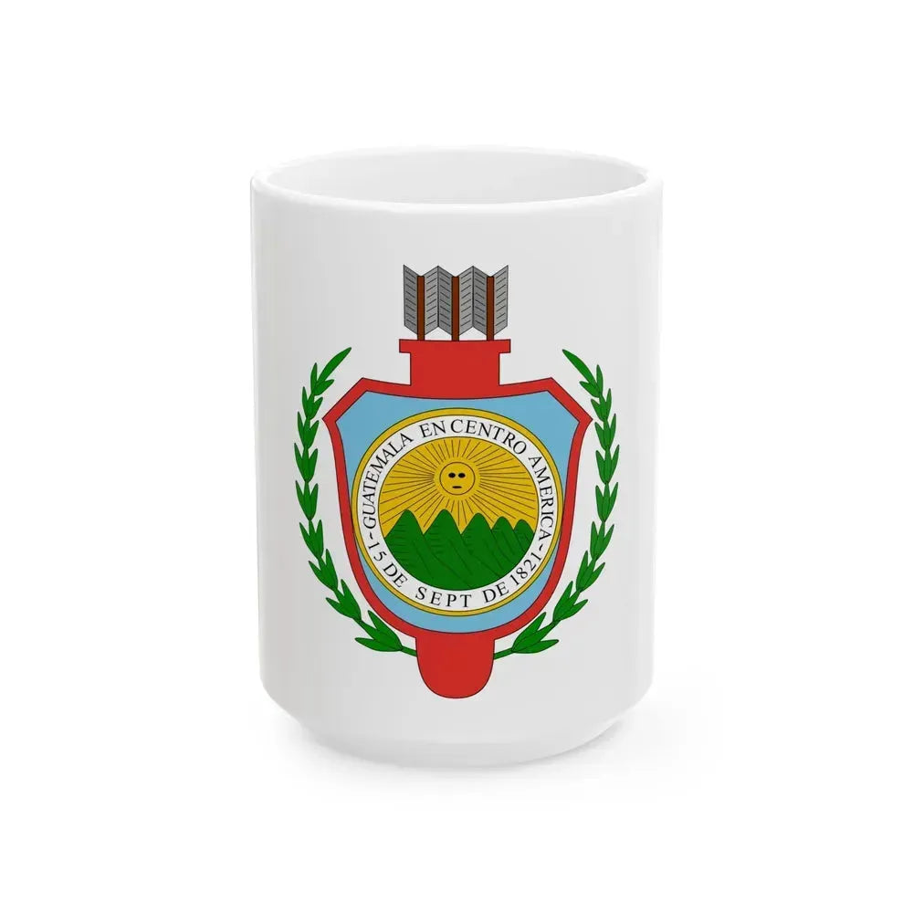 Coat of arms of Guatemala (1843-1851) - White Coffee Mug 15oz - Go Mug Yourself
