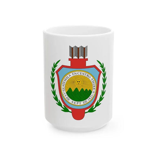 Coat of arms of Guatemala (1843-1851) - White Coffee Mug 15oz - Go Mug Yourself