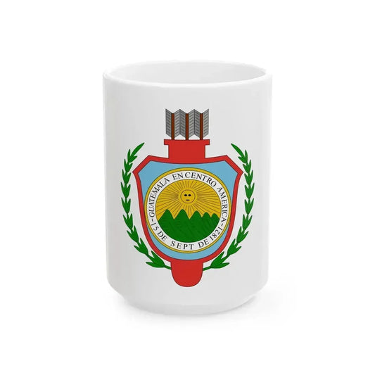 Coat of arms of Guatemala (1843-1851) - White Coffee Mug 15oz - Go Mug Yourself
