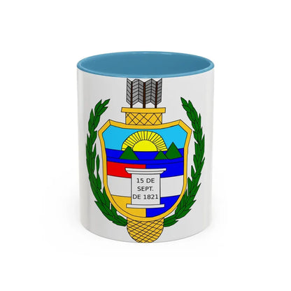 Coat of arms of guatemala (1851-1858) - Accent Coffee Mug 11oz Light Blue - Go Mug Yourself