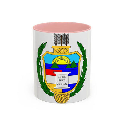 Coat of arms of guatemala (1851-1858) - Accent Coffee Mug 11oz Pink - Go Mug Yourself