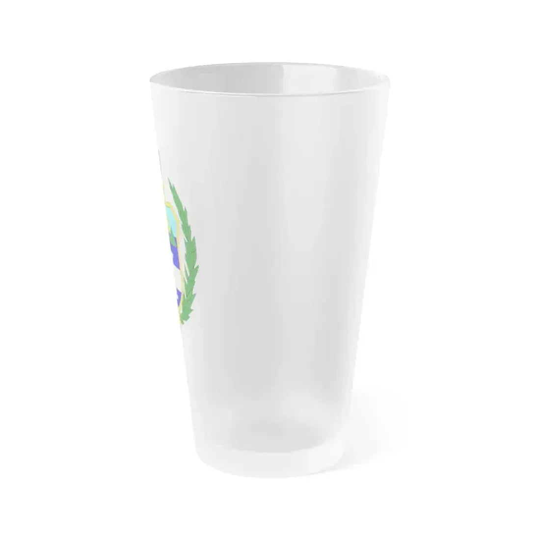 Coat of arms of guatemala (1851-1858) - Frosted Pint Glass 16oz - Go Mug Yourself
