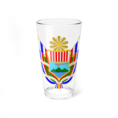 Coat of arms of Guatemala 1858-1871 (Guatemala) (Coat of Arms) Pint Glass 16oz 16oz - Go Mug Yourself