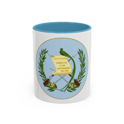Coat of arms of Guatemala 2 - Accent Coffee Mug 11oz Light Blue - Go Mug Yourself