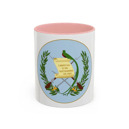Coat of arms of Guatemala 2 - Accent Coffee Mug 11oz Pink - Go Mug Yourself