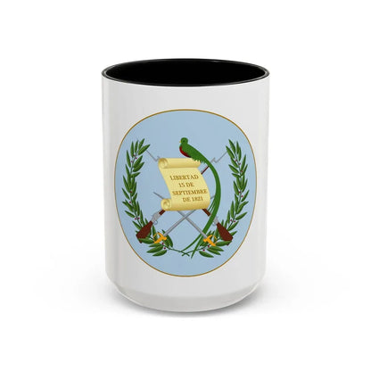 Coat of arms of Guatemala 2 - Accent Coffee Mug 15oz Black - Go Mug Yourself